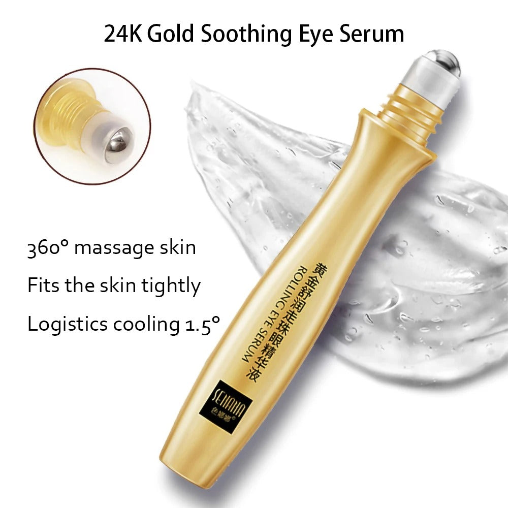 24K Gold Skincare Set – Anti-Aging Serum & Collagen Eye Cream
