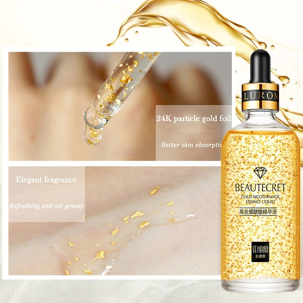 24K Gold Skincare Set – Anti-Aging Serum & Collagen Eye Cream