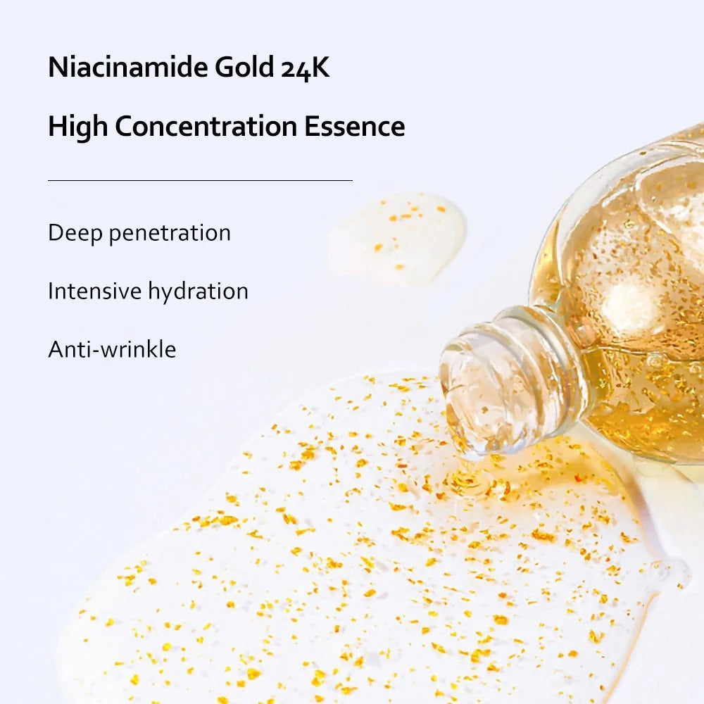 24K Gold Skincare Set – Anti-Aging Serum & Collagen Eye Cream